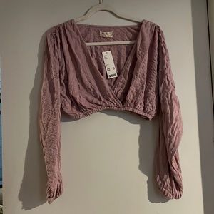 Urban outfitters textured crop top. Never been worn